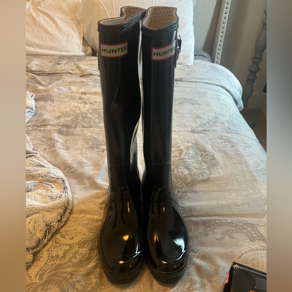 Hunter Original Women’s Glossy Black Tall Rain Boots